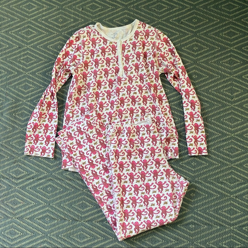 Roberta roller rabbit monkey pjs size small